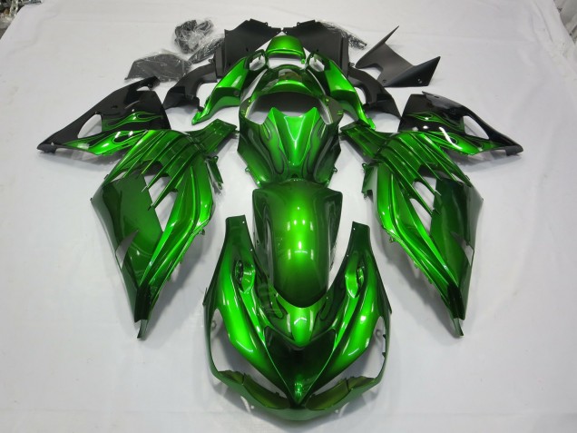 Green Black 12-21 Kawasaki ZX14R Fairings Green Black 12-21 Kawasaki ZX14R Fairings
