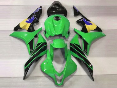 Green & Blue Bull 07-08 Honda CBR600RR Fairings
