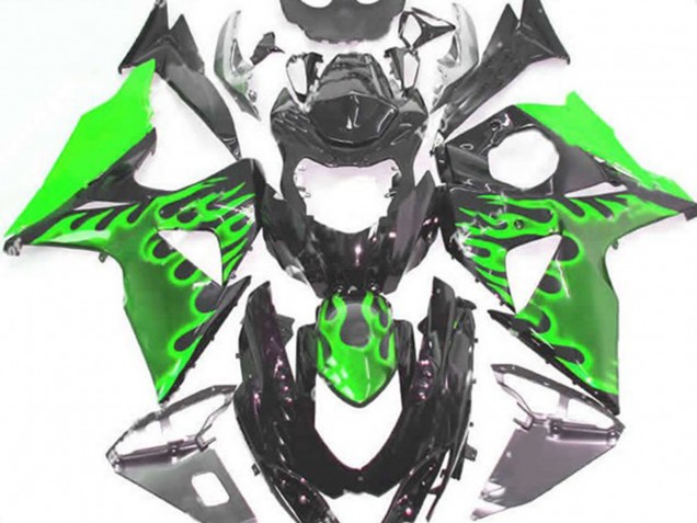 Green Flame 09-16 Suzuki GSXR 1000 Fairings Green Flame 09-16 Suzuki GSXR 1000 Fairings