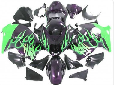 Green Flame 97-07 Suzuki GSXR 1300 Hayabusa Fairings