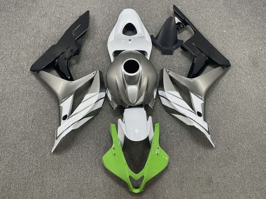 Green White and Grey 07-08 Honda CBR600RR Fairings
