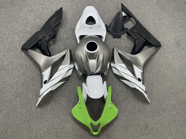 Green White and Grey 07-08 Honda CBR600RR Fairings Green White and Grey 07-08 Honda CBR600RR Fairings