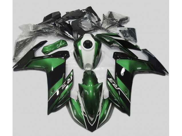Green and Gloss Black 15-18 Yamaha R3 Fairings Green and Gloss Black 15-18 Yamaha R3 Fairings