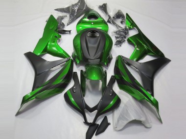 Green and Matte Black 07-08 Honda CBR600RR Fairings