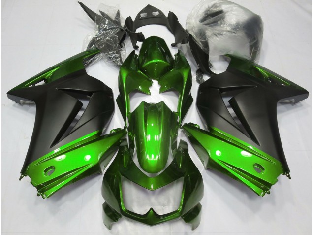 Green and Matte Black 08-12 Kawasaki Ninja 250 Fairings Green and Matte Black 08-12 Kawasaki Ninja 250 Fairings