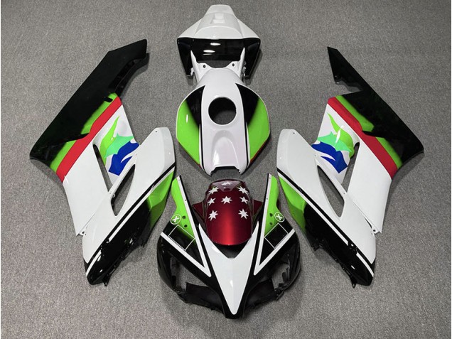 Green and Red Flag 04-05 Honda CBR1000RR Fairings Green and Red Flag 04-05 Honda CBR1000RR Fairings
