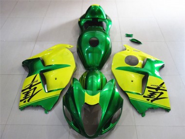 Green and Yellow 97-07 Suzuki GSXR 1300 Hayabusa Fairings