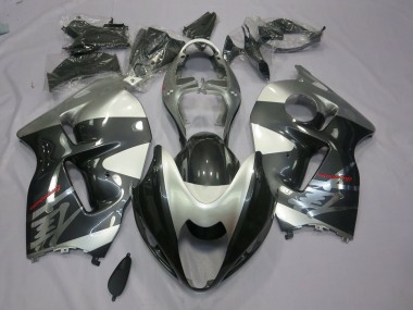 Grey and Silver 97-07 Suzuki GSXR 1300 Hayabusa Fairings