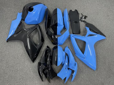 Half Blue and Black 06-07 Suzuki GSXR 600-750 Fairings