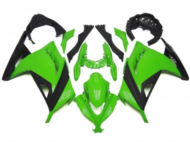 High Gloss Green and Black 13-18 Kawasaki Ninja 300 Fairings
