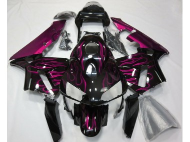 Hot Pink Flames 03-04 Honda CBR600RR Fairings