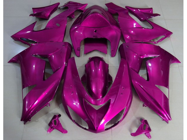 Hot Pink Plain 06-07 Kawasaki ZX10R Fairings Hot Pink Plain 06-07 Kawasaki ZX10R Fairings