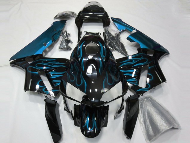 Light Blue Flames 03-04 Honda CBR600RR Fairings Light Blue Flames 03-04 Honda CBR600RR Fairings