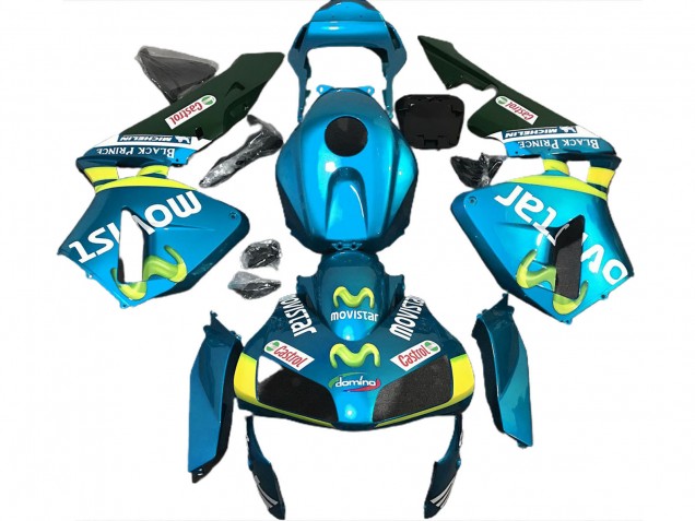 Light Blue Movistar 03-04 Honda CBR600RR Fairings Light Blue Movistar 03-04 Honda CBR600RR Fairings