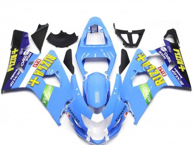 Light Blue Rizla Style 04-05 Suzuki GSXR 600-750 Fairings