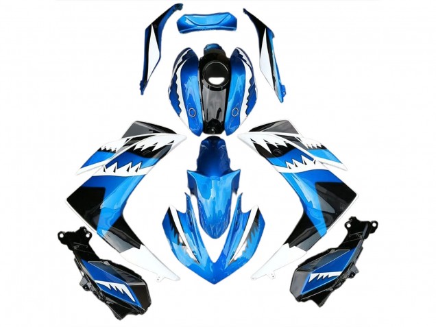 Light Blue Shark 15-18 Yamaha R3 Fairings Light Blue Shark 15-18 Yamaha R3 Fairings