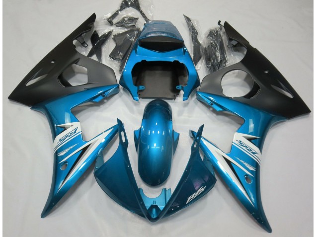 Light Blue & White 03-04 Yamaha R6 Fairings Light Blue & White 03-04 Yamaha R6 Fairings