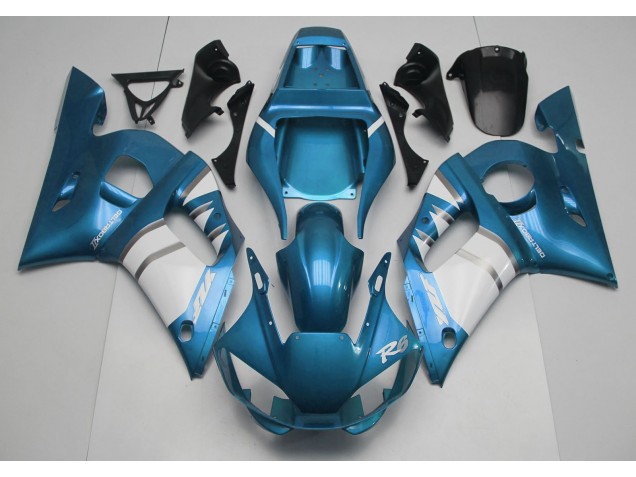 Light Blue & White 98-02 Yamaha R6 Fairings Light Blue & White 98-02 Yamaha R6 Fairings