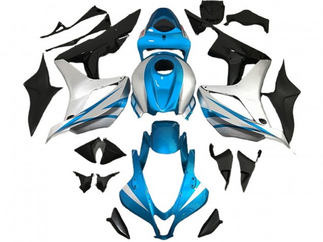 Light Blue and Silver OEM Style 07-08 Honda CBR600RR Fairings Light Blue and Silver OEM Style 07-08 Honda CBR600RR Fairings