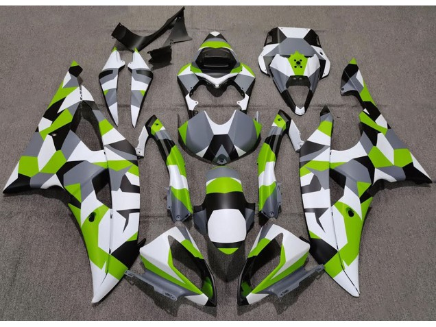 Light Green Camo Plain 08-16 Yamaha R6 Fairings Light Green Camo Plain 08-16 Yamaha R6 Fairings