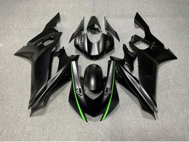 Matte Black & Green Accents 17-21 Yamaha R6 Fairings
