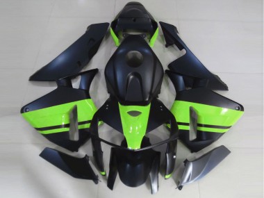Matte Black & Light Green 05-06 Honda CBR600RR Fairings