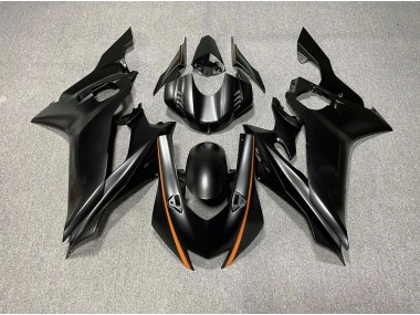 Matte Black & Orange Accents 17-21 Yamaha R6 Fairings