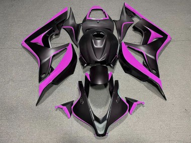 Matte Black & Pink 07-08 Honda CBR600RR Fairings
