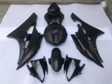 Matte Black Plain 06-07 Yamaha R6 Fairings