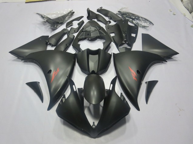 Matte Black Red 09-11 Yamaha R1 Fairings Matte Black Red 09-11 Yamaha R1 Fairings