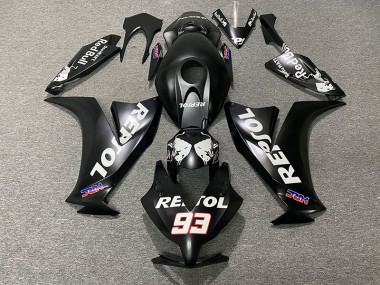 Matte Black Repsol 12-16 Honda CBR1000RR Fairings