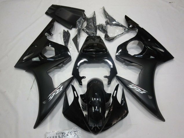 Matte Black White Decal 05 Yamaha R6 Fairings Matte Black White Decal 05 Yamaha R6 Fairings