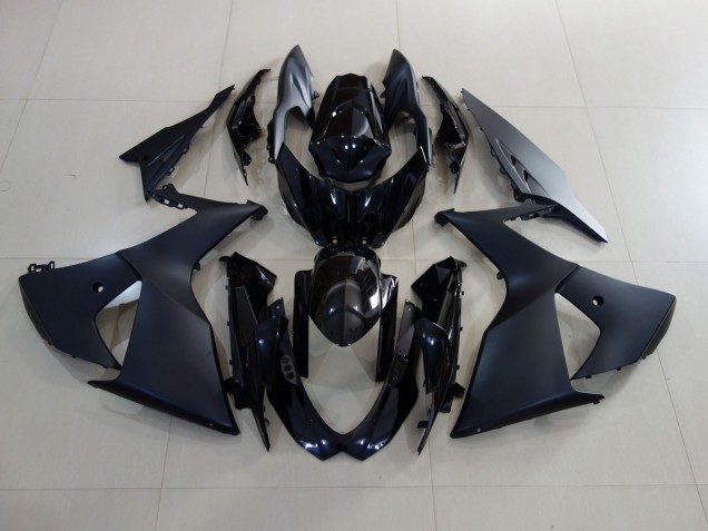Matte Black and Gloss Black 09-16 Suzuki GSXR 1000 Fairings