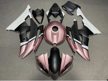 Matte Black and Rose Gold 08-16 Yamaha R6 Fairings
