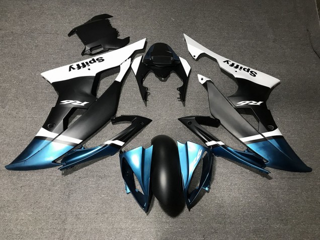 Matte Black and Special Blue 08-16 Yamaha R6 Fairings Matte Black and Special Blue 08-16 Yamaha R6 Fairings