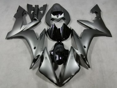 Matte Grey & Gloss Black 04-06 Yamaha R1 Fairings