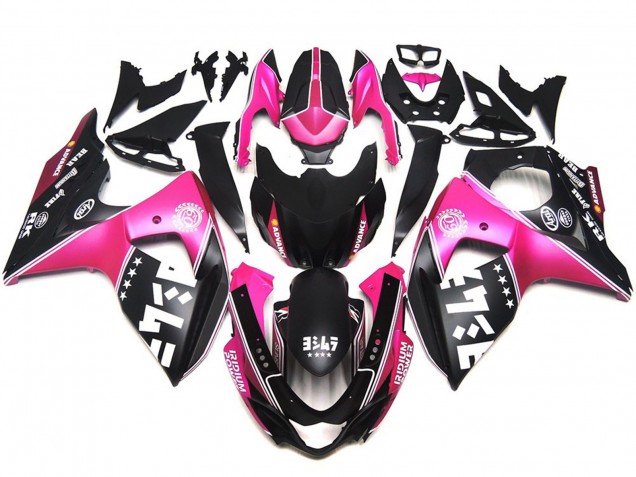 Matte Pink Custom Logos 09-16 Suzuki GSXR 1000 Fairings Matte Pink Custom Logos 09-16 Suzuki GSXR 1000 Fairings