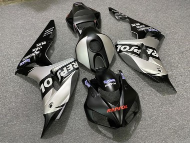 Matte Silver Repsol 06-07 Honda CBR1000RR Fairings