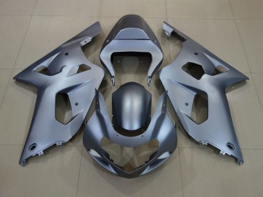 Matte Silver 01-03 Suzuki GSXR 600-750 Fairings