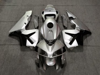 Matte Silver and Black 05-06 Honda CBR600RR Fairings