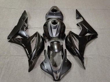 Matte and Gloss Black 07-08 Honda CBR600RR Fairings