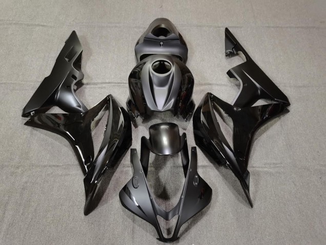 Matte and Gloss Black 07-08 Honda CBR600RR Fairings Matte and Gloss Black 07-08 Honda CBR600RR Fairings
