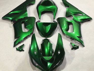 Metallic Green 05-06 Kawasaki ZX6R Fairings