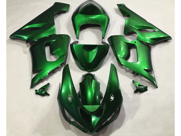 Metallic Green 05-06 Kawasaki ZX6R Fairings Metallic Green 05-06 Kawasaki ZX6R Fairings