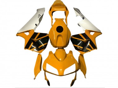 Mustard Yellow & Matte Silver 03-04 Honda CBR600RR Fairings