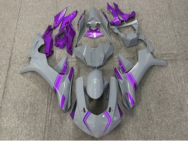 Nardo Grey & Purple Accents 15-19 Yamaha R1 Fairings