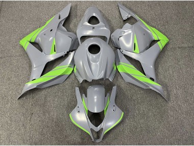 Nardo Grey and Green 09-12 Honda CBR600RR Fairings
