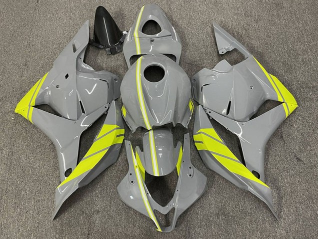 Nardo Grey and High Viz Yellow 09-12 Honda CBR600RR Fairings Nardo Grey and High Viz Yellow 09-12 Honda CBR600RR Fairings