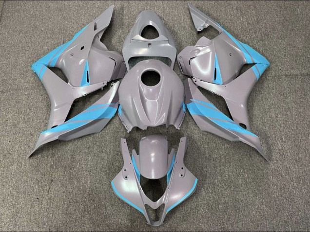 Nardo Grey and Light Blue 09-12 Honda CBR600RR Fairings Nardo Grey and Light Blue 09-12 Honda CBR600RR Fairings