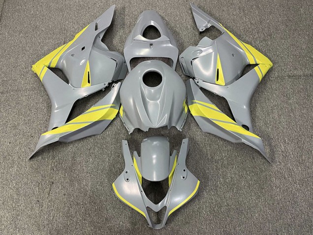 Nardo Grey and Yellow 09-12 Honda CBR600RR Fairings Nardo Grey and Yellow 09-12 Honda CBR600RR Fairings